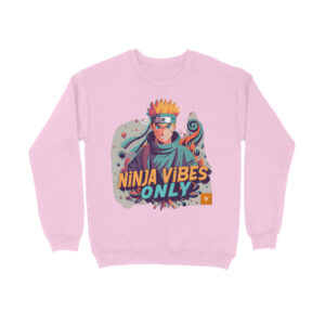 Ninja Vibes Only – Anime Print Premium Cotton Full Sleeves Sweatshirt