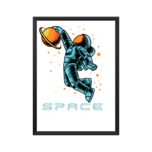 Galactic Slam A3 Framed Poster