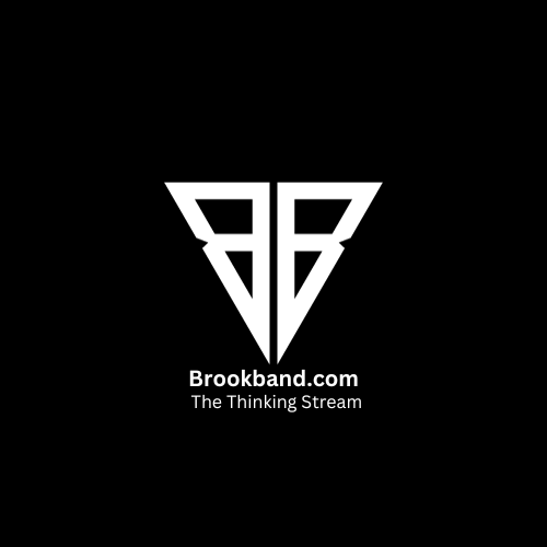 Brookband Logo White on Black