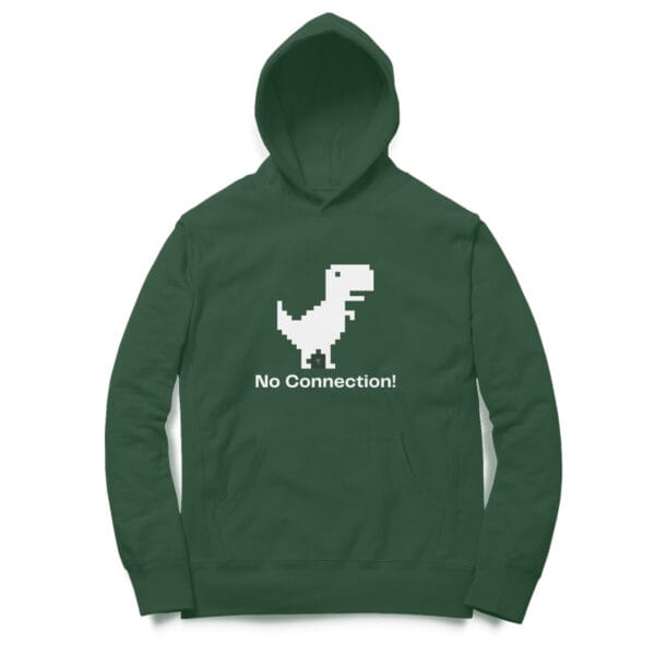 "No Connection" Dino Hoodie – For Those Offline Adventures