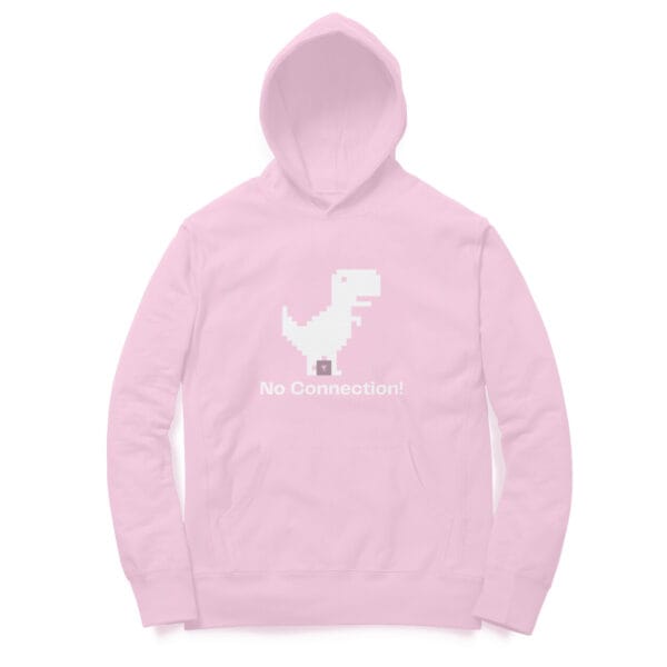 "No Connection" Dino Hoodie – For Those Offline Adventures - Image 5