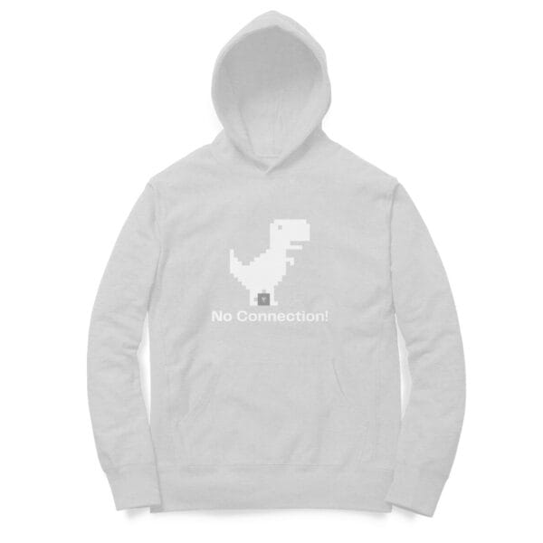 "No Connection" Dino Hoodie – For Those Offline Adventures - Image 9