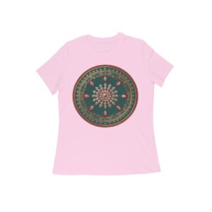 Festive Elegance Curved T-Shirt โ Timeless Tradition Meets Modern Comfort