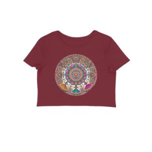 Navratri Celebration Inspired Cropped T-Shirt – Where Tradition Meets Trend